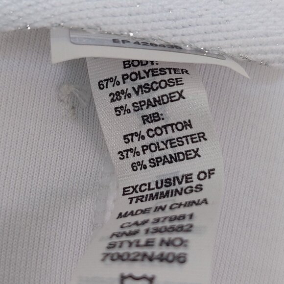 Diadora Luxe Court  Tennis White Mind Over Matter Blazer Jacket Chic, Size S - Picture 6 of 9